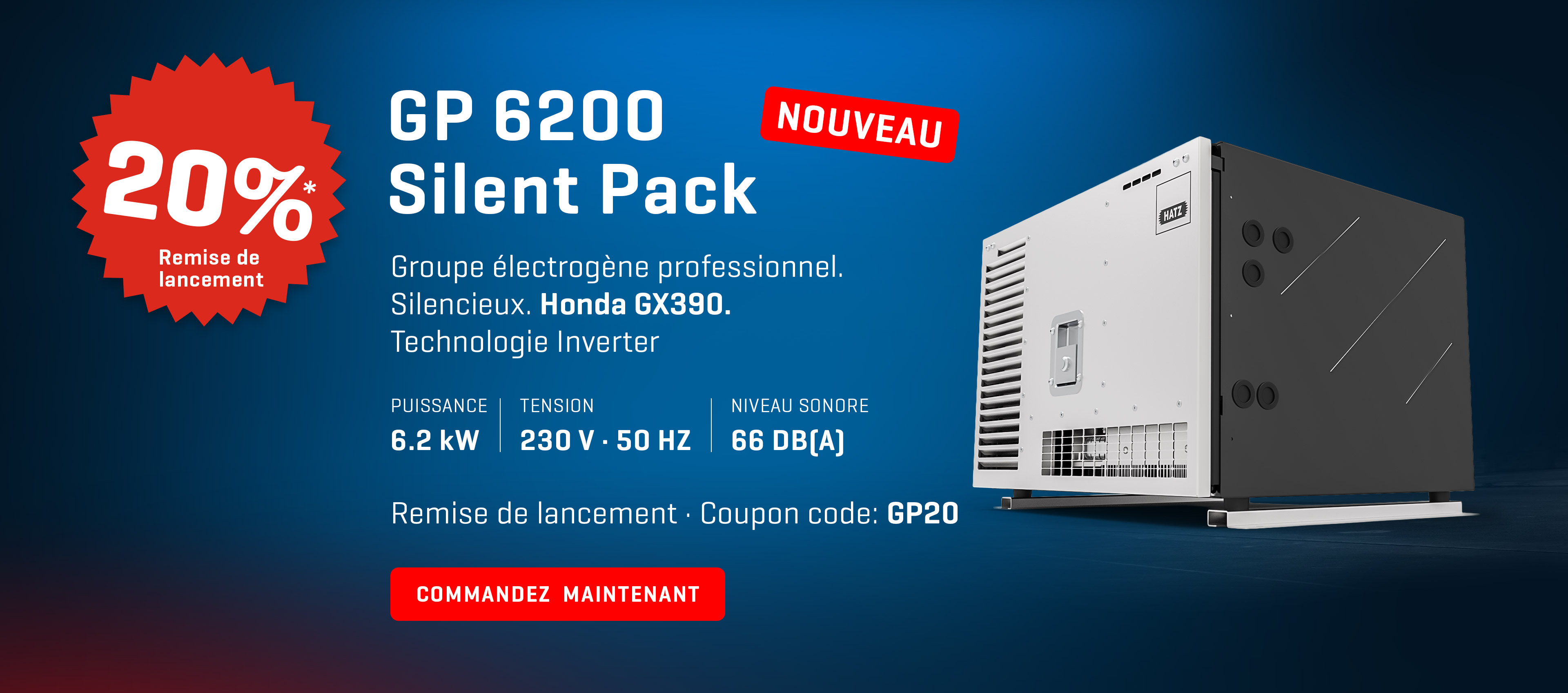 Bannière promotionnelle Hatz GP 6200
