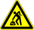 Warnung: Schwere Lasten