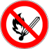 Feuer und Rauchen verboten